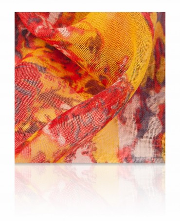 Палантин Женский ZW-DENSE.FLORAL/RED